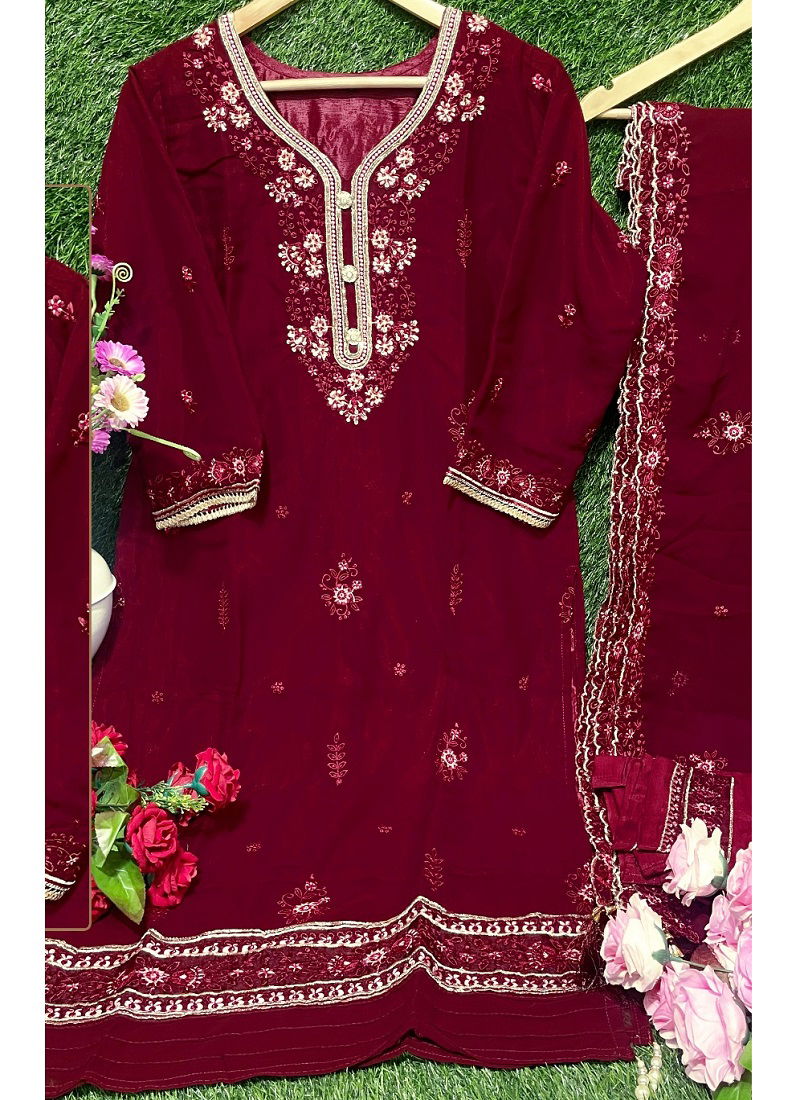 R 1083 By Ramsha Size Set Georgette Pakistani Suits